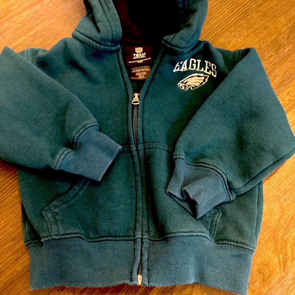 Toddler eagles zip up hoodie!